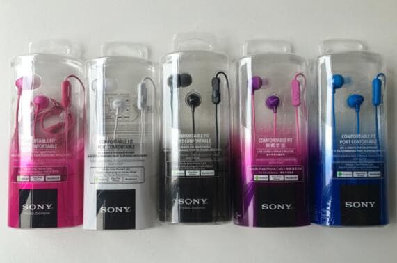 Original new Sony earphones MDREX15AP